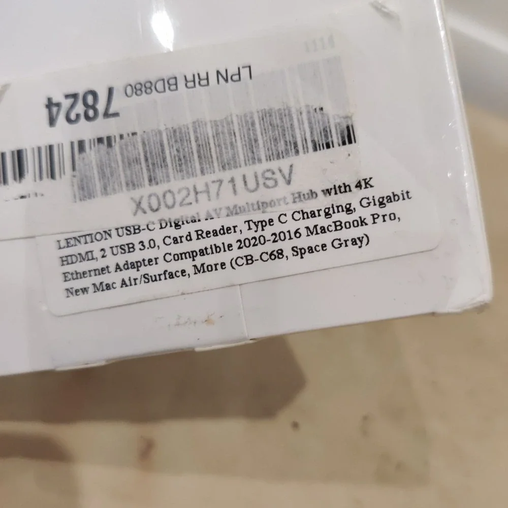 LENTION C68‎ USB-C Digital AV Multiport Adapter - Space Gray - New/ Sealed